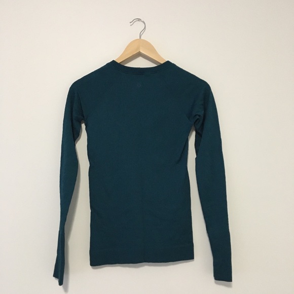 EUC Lululemon Teal Long Sleeve Size 4 - Picture 2 of 4